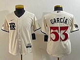 Women's Texas Rangers #53 Adolis Garcia Cream 2023 City Connect Cool Base Stitched Jersey,baseball caps,new era cap wholesale,wholesale hats